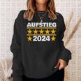 Aufsteiger 2024 Mannschaft Meister Aufstieg Meiste R Fan Sweatshirt Geschenke für Sie