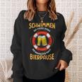 Bademeister Macht Bierpause Meer Swimming Pool Sweatshirt Geschenke für Sie