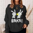 Baka Slogan Rabbit Ear-Fig For Japan Friends Sweatshirt Geschenke für Sie