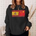 Banderas España China Español Chino Camisa de entrenamiento Regalos para ella