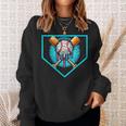 Baseball Home Plate Drip Ice Cream Softball & Baseball Sweatshirt Gifts for Her