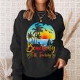 Beaching Not Teaching Lustiger Sommerlehrer Strandurlaub Sweatshirt Geschenke für Sie