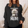 Bevor Du Fragst Nein Katzekaffee Kater Announced Sweatshirt Geschenke für Sie