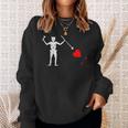 Blackbeard's Jolly Roger Pirate Flag Sweatshirt Gifts for Her