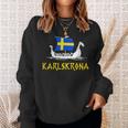 Boat Swedish Flag Swedeniking Ship Karlskrona Sweatshirt Geschenke für Sie