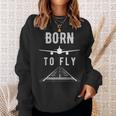 Born To Fly Aviación Pilotoolador Avión Avión Regalo Camisa de entrenamiento Regalos para ella