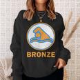 Bronze Prüfung Bestanden Swimming Badge Bronze Swimmer S Sweatshirt Geschenke für Sie