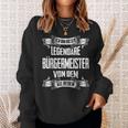 Bürgermeister Legend intage Slogan S Sweatshirt Geschenke für Sie