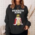 Burrito King Camicia Da Uomo Burrito Amante Del Burrito Carino Messicano Felpa Regalos para ella
