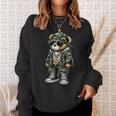 Camo Hip Hop Teddy Bear Camouflage Sweatshirt Gifts for Her Camo Hip Hop Teddy Bear Camouflage Sweatshirt Gifts for Her