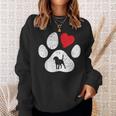 Cane Amore Cane Zampa Cane Amante Cani Cuore Regalo Felpa Regalos para ella