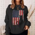 Cat Lover Cat Usa Flag American Cat 4Th July Cat Sweatshirt Gifts for Her