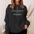 Champagner & Pommes X Livelife Love Champagne Fries Love Sweatshirt Geschenke für Sie