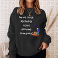 Cheshire Cat Quote Alice In Wonderland Costume I'm Not Crazy Sweatshirt Geschenke für Sie