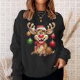 Christmas Reindeer Rudolph Sweatshirt Geschenke für Sie