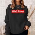 Con Logo Wall Street Box Felpa Regalos para ella