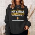 Construction Worker Der Einzige Mit Ahnung Baustelle Kran Bauherr Sweatshirt Geschenke für Sie