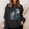 Cringe Alpha Wolf Meme Werewolf Sweatshirt Geschenke für Sie