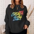 Croacia 2024Acaciones En Equipo Colorido Camisa de entrenamiento Regalos para ella