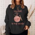 Crochet Is My Cardio Filato Divertente Per Arti E Mestieri Felpa Regalos para ella