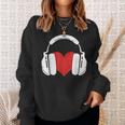 Cuffie Cuore Musica Felpa Regalos para ella