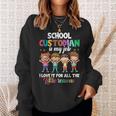 Custodian Appreciation Back To School Janitor Sweatshirt Gifts for Her