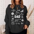 Dad Squared Second Time Dad Math Second Power Father Felpa Regalos para ella