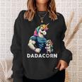 Dadacorn Unicorn Dad And Son Daughter Papa Fathers Day Sweatshirt Gifts for Her