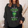 Das Ist Mein Menschensch Costume Alien Alien Sweatshirt Geschenke für Sie