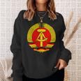 Ddr Coat Of Arms Hammer Sickle Flag Ostalgia Ddr S Sweatshirt Geschenke für Sie