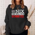 Der Tut Nix Der Will Nur Schnitzel Schnitzelliebe Sweatshirt Geschenke für Sie