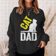 intage Con Gatto E Scritta Cat Dad Per Amanti Dei Gatti Felpa Regalos para ella