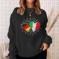 Deutschland Italien Freundschaft Herz German Italian Sweatshirt Geschenke für Sie