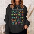 Dinosaur Types Alphabet A-Z Dino Abc T-Rex Dinosaur Sweatshirt Geschenke für Sie