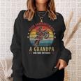 Dirt Bike Never Underestimate A Opa Der Motocross Fahren Sweatshirt Geschenke für Sie