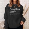 Divertente Definizione Di Powerlifting Coach Felpa Regalos para ella