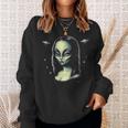 Divertente Monna Lisa Alien Con Collo A Felpa Regalos para ella