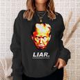 Donald Trump Liar Anti Trump Sweatshirt Geschenke für Sie