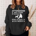 Donna Attenzione Il Mio Cane È Docile Sono Io Quella Che Morde Con Collo A Felpa Regalos para ella