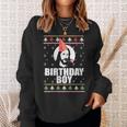 Donna Birthday Boy Jesus Gesù Brutto Maglione Di Natale Meme Con Collo A Felpa Regalos para ella