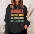 Donna Idea Regalo Nome Gabriel L'uomo Il Mito La Leggenda Con Collo A Felpa Regalos para ella