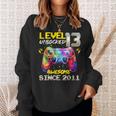 Donna Livello 13 Sbloccato Fantastico Dal 2011 13 ° Compleanno Gaming Con Collo A Felpa Regalos para ella