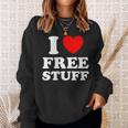 Donna Love Free Stuff Divertente Freegan Generoso Regalo Economy Fan Con Collo A Felpa Regalos para ella