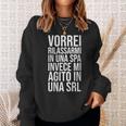 Donnaorrei Rilassarmi In Una Spa Invece Mi Agito In Una Srl Spa Con Collo A Felpa Regalos para ella