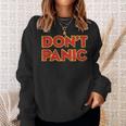 Don't Panicintage Distressed Sweatshirt Geschenke für Sie