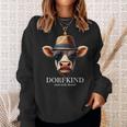 Dorfkind Und Stolz Drauf Traktor Bauern & Landwirt Cow Sweatshirt Geschenke für Sie