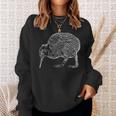 Drawing New Zealand Kiwi Bird Sweatshirt Geschenke für Sie