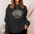 È Una Cosa Da Beatrice Non Capiresti Nome Divertente Felpa Regalos para ella
