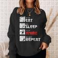 Eat Sleep Anime Repeat For Manga Fans Sweatshirt Geschenke für Sie