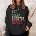 Eat Sleep Scooter Repeat Sweatshirt Geschenke für Sie